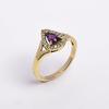 HighLightIN Stunning Amethyst Ring | Dainty Ring | Engagement Ring | Statement Ring | Cubic Ring | Amethyst Gemstone Ring | Gift For Women (9) view 4