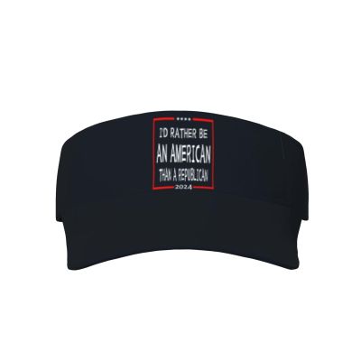 SwpWab I'd Rather Be an American Than A Republican Cool Breathable Fashionable Eye Protection Sunshade Top Hat Black