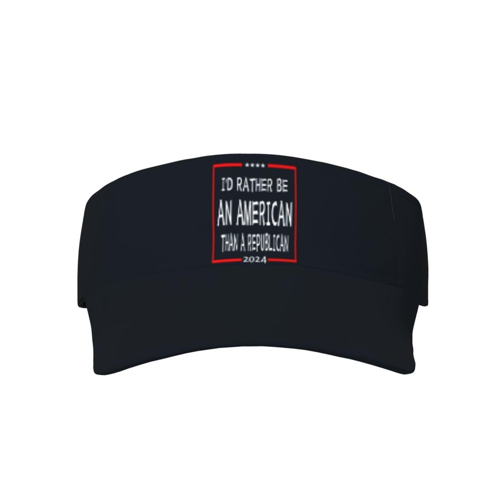 SwpWab I'd Rather Be an American Than A Republican Cool Breathable Fashionable Eye Protection Sunshade Top Hat Black