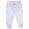 123 Bear 100% Cotton Baby Pants with Footies 100% Cotton Unisex Boys Girls (0-3 Months, 4-Pack Pink Pr) view 4