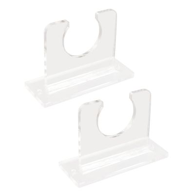 2 Pcs Baseball Bat Holder for Vertical Display, Sturdy Acrylic Bat Hanger, Baseball Bat Wall Mount Display Stand