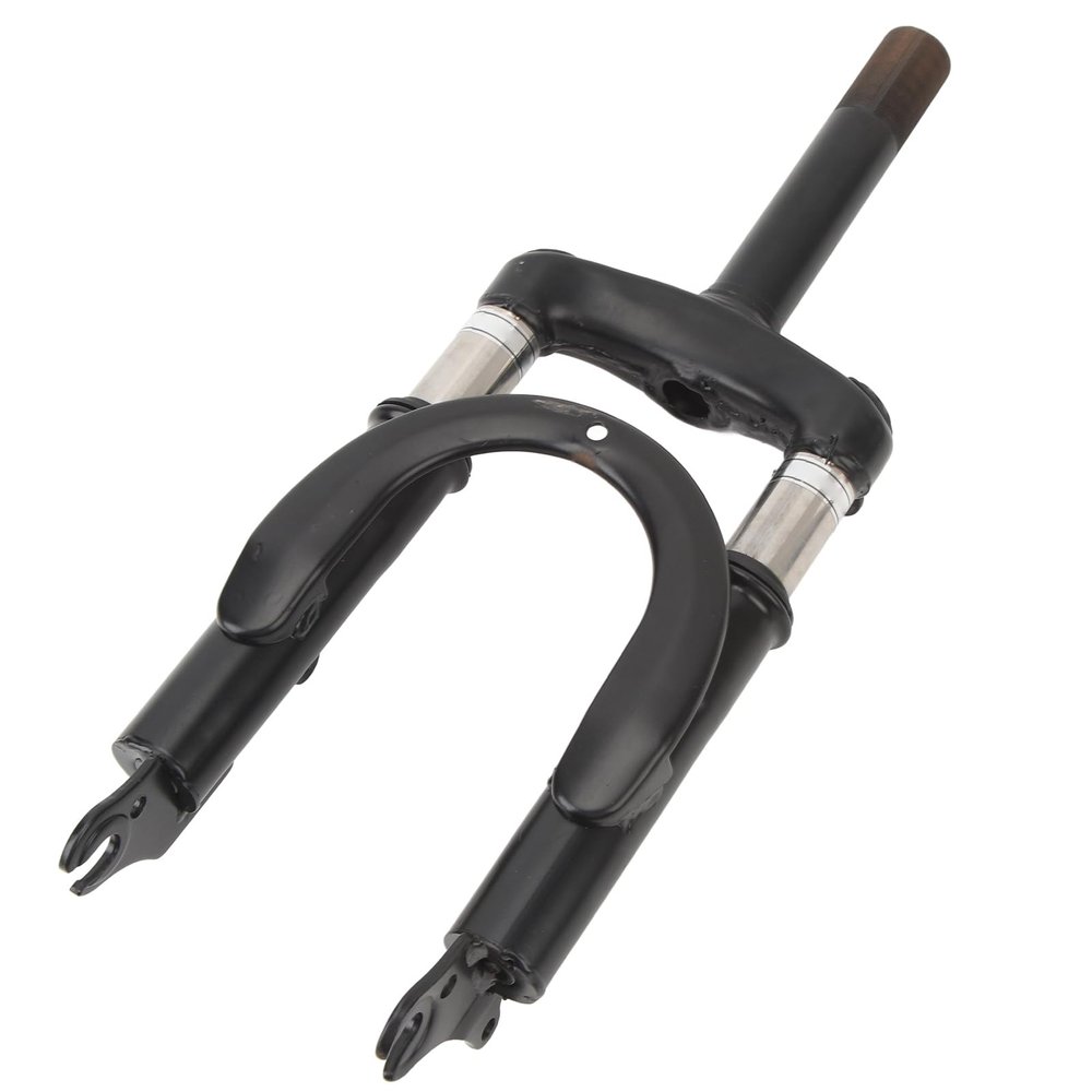 XHIKOWAT Mountain Bike Front Fork Hydraulic Shock Absorber, Fork Aluminum Alloy Shock Absorber Spring Front Suspension Fork for Electric Scooter Motorcycle 12 Inch Wheels,