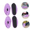 WOONEKY Practical Bowling Shoe Covers for Women Washable Reusable Bowling Equipment Indoor Sports Non-Slip Protection Violet view 2