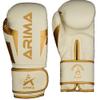 Arima Boxing Gloves - Premium PU Leather, Heavyweight - Ideal for Boxing, Kickboxing, Muay Thai & Fitness Training - White, 14 oz.