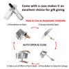 BAODINI Small UV Protection Travel Umbrella Compact for Rain and Sun UPF 50+ Windproof Portable 42 inch Umbrella for Women and Men view 3