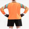 Kaerm Men's 2Pcs Padded Football Match Uniform Long Sleeve Goalkeeper Shirt and Shorts Football Goalkeeping Uniform Orange Medium view 2