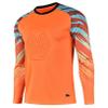 Kaerm Men's 2Pcs Padded Football Match Uniform Long Sleeve Goalkeeper Shirt and Shorts Football Goalkeeping Uniform Orange Medium view 4