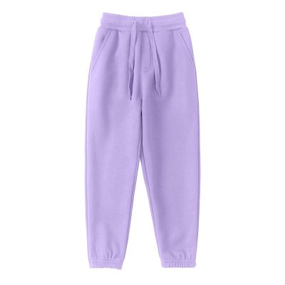 Girls Boys Sweatpants Fleece Athletic Workout Toddler Cargo Joggers for Sports Outdoor with Pocket (Purple, 9-11 Years)
