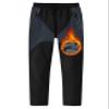 MoFiz Kids Boys Girls Hiking Snow Ski Pants Waterproof Winter Warm Elastic Waist Pants Thick Fleece Lined with Zipper Pocket Black and Grey X-Large view 1