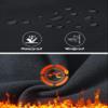 MoFiz Kids Boys Girls Hiking Snow Ski Pants Waterproof Winter Warm Elastic Waist Pants Thick Fleece Lined with Zipper Pocket Black and Grey X-Large view 3