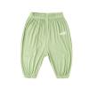 Kids Elastic Basic Harem Trousers Unisex Baby Boys Girls Casual Cotton Loose Long Baggy Pants Baby (Green, 2-3 Years) view 1