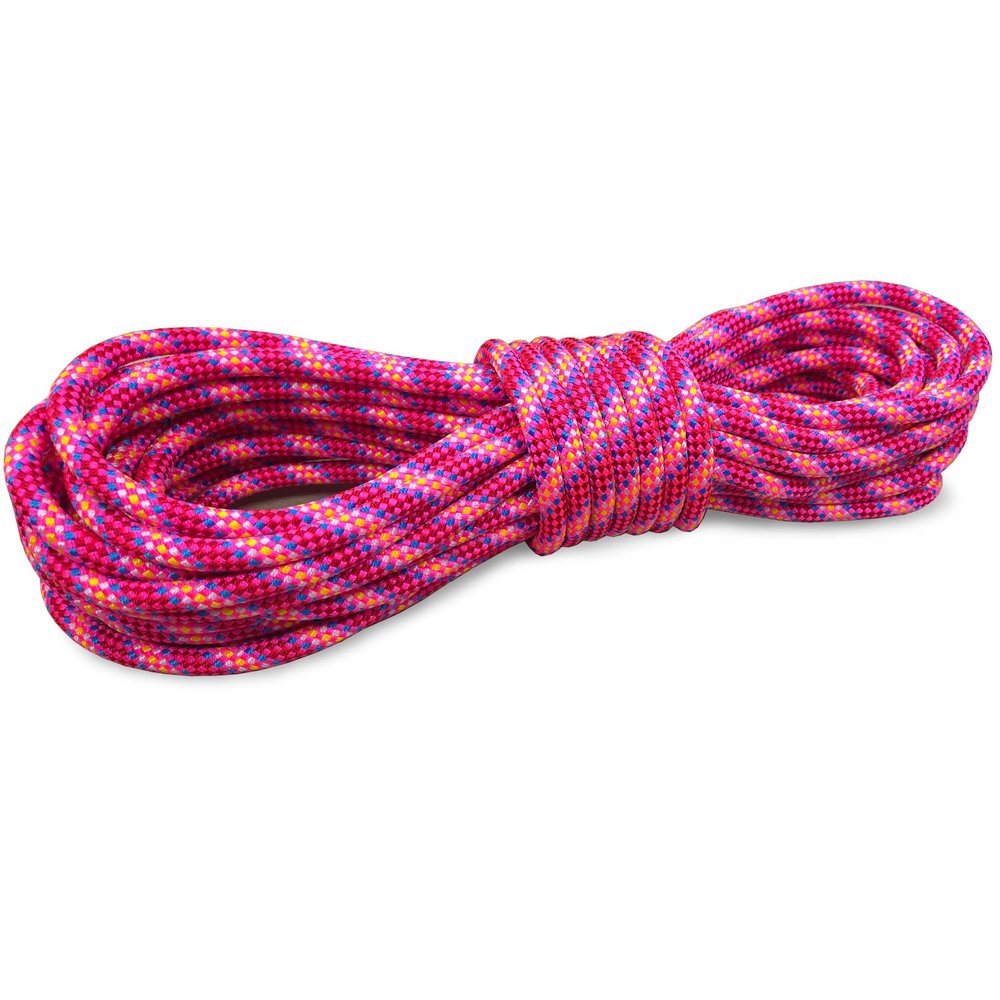 BlazeBeam 8mm Accessory Cord 15M (50ft) UIAA Rock Climbing Rope 14Kn High Tensile Strength Rock Climbing Accessories Cord Double Braid Nylon Cord for Mountain Tree Climbing, Canyoneering,Fire Rescue