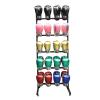 SHZYJBRY Metal Boxing Gloves Drying Rack, Boxing Glove Storage with Universal Wheels to Slide, Metal Boxing Gloves to Dry Out, Holds 20 Pair of Gloves, Black view 1