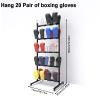 SHZYJBRY Metal Boxing Gloves Drying Rack, Boxing Glove Storage with Universal Wheels to Slide, Metal Boxing Gloves to Dry Out, Holds 20 Pair of Gloves, Black view 2