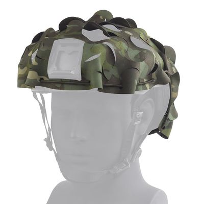 QJYZHAN Camo Camouflage Tactical Helmet Cover,Military Gear Combat Fast Helmet Cover for Paintball Hunting Shootingn Size M/L, ODCP