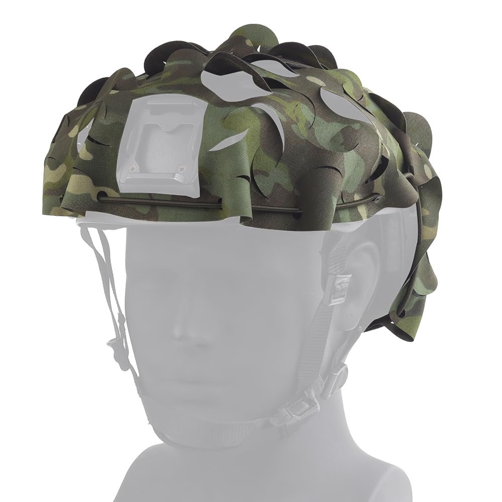 QJYZHAN Camo Camouflage Tactical Helmet Cover,Military Gear Combat Fast Helmet Cover for Paintball Hunting Shootingn Size M/L, ODCP