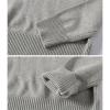 NineFit Basics School Girl Boy V Neck Solid Color Sweater Cardigan Long Sleeve Knit Top for 4 to 7 Years Shirts for (Navy, 9-10 Years) view 4