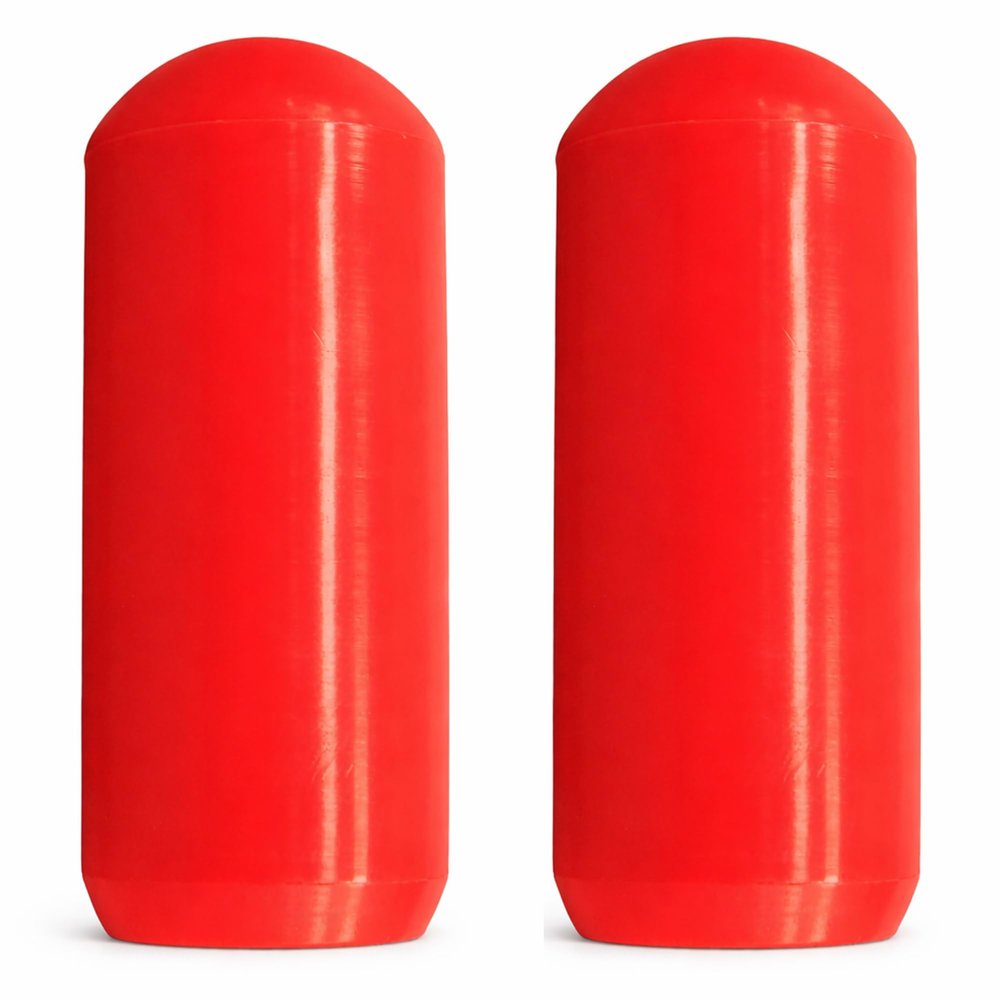Amber Fight Gear Track and Field Training Throws Rubber Javelin Replacement Tip Red Medium, Set of 2