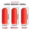 Amber Fight Gear Track and Field Training Throws Rubber Javelin Replacement Tip Red Medium, Set of 2 view 3