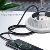 Solar Camping Light USB Rechargeable Tent Lantern Dimmable Work Light Power Bank for Hiking Emergency, Hanging lamp view 2