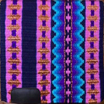 EQUIEMPRESS Horse Western Show Saddle pad/New Zealand Wool Western Saddle Blanket Top Wool Pad Sensor Flex (Customization Available) A72 (34" x 38")