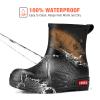 HISEA Women's Short Chelsea Boots Ankle Rubber Rain Boots for Garden Waterproof view 4