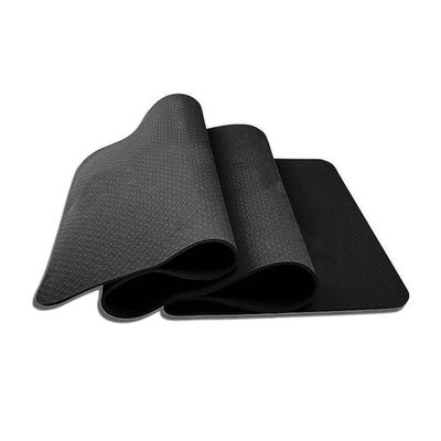 LLLSSS Yoga Mat Pilates Mat Exercise Fitness Mat TPE Non-Slip Anti -Tear Sweat Resistant(E)