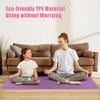 LLLSSS Yoga Mat Pilates Mat Exercise Fitness Mat TPE Non-Slip Anti -Tear Sweat Resistant(E) view 4