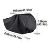 Gumney Bike Seat Cover for 3 Bikes, Waterproof Dust Resistant Bike Saddle Cushion Protector with Storage Bag Rain Cover Accessories for Men Women, Black view 2