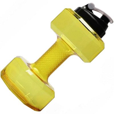 1pc Fitness Dumbbell Plastic Kettle Home Sports Hiking Portable Water Bottle 2.2l Large Capacity Outdoor Sports Travel Kettle