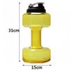 1pc Fitness Dumbbell Plastic Kettle Home Sports Hiking Portable Water Bottle 2.2l Large Capacity Outdoor Sports Travel Kettle view 3