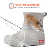 HISEA Women's Short Chelsea Boots Ankle Rubber Rain Boots for Garden Waterproof view 4