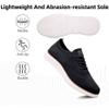 Men's Casual Dress Sneakers Comfortable Oxfords Business Mesh Walking Loafers Fashion Lightweight Breathable Soft Sole Black 6.5 US view 3