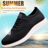Men's Casual Dress Sneakers Comfortable Oxfords Business Mesh Walking Loafers Fashion Lightweight Breathable Soft Sole Black 6.5 US view 4