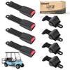 10L0L Golf Cart Front & Rear Seat Belt Kit for Yamaha, Club Car, EZGO Golf Cart Models,Universal Retractable Seat Belt Kit- 4PCS(Note: Without Mounting Bracket)