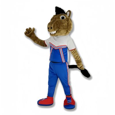 Sports Team Mustang Mascot Costume - Realistic and Durable for Cheerleading