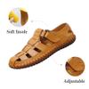 Asifn Mens Sports Sandals Summer Closed Toe Beach Shoes Outdoor Breathable Non-Slip Fisherman Shoes Adjustable Casual Shoes Yellow 8.5 US view 3