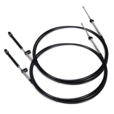 Atesilor 2pcs 10FT Gen1 Boat Throttle and Shift Cables Compatible with Mercury MerCruiser Marine Force Outboard Engine 600A Controller, Replace CC17910