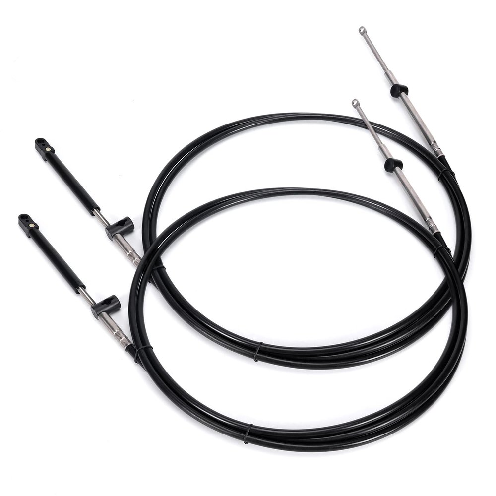 Atesilor 2pcs 10FT Gen1 Boat Throttle and Shift Cables Compatible with Mercury MerCruiser Marine Force Outboard Engine 600A Controller, Replace CC17910