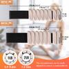BECOJADDE Ankle Weights for Women Men Adjustable 1LB Wrist Weights Bracelet Set of 2 for Home Gym Weighted Bangles Wristbands Leg Arm Weights for Walking Swimming Running Pilates Yoga Gym, Beige view 3