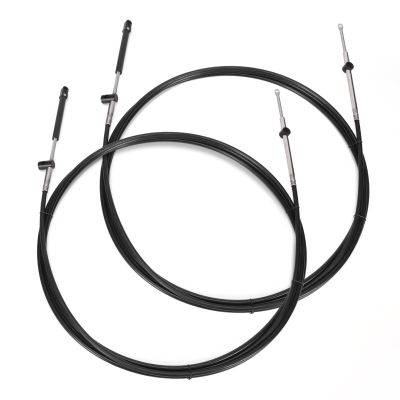 Atesilor 2pcs 15FT Gen1 Boat Throttle and Shift Cables Compatible with Mercury MerCruiser Marine Force Outboard Engine 600A Controller, Replace CC17915