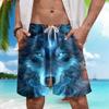 Wolf Face Men's Swim Trunks - Mighty Wolf Hawaiian Shorts for Men, Men's Summer Bathing Shorts Set 41 Size M view 2