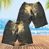 Howling Wolf Men's Swim Trunks - Moon Night Hawaiian Shorts for Men, Men's Summer Bathing Shorts Set 41 Size XL view 3