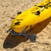 CheriMuMu Heavy Duty Kayak Cart, Width Adjustable Canoe Cart with 8inch Beach Wheels, Boat Dolly Cart Transport Carrier, Detachable Trolley for Canoes Paddleboards Float Mats, 220.46lbs Load Capacity view 3