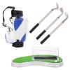 Mini Desktop Golf Bag Pen Holder with Golf Pens Business Card Box Base Souvenir Set Gift view 1
