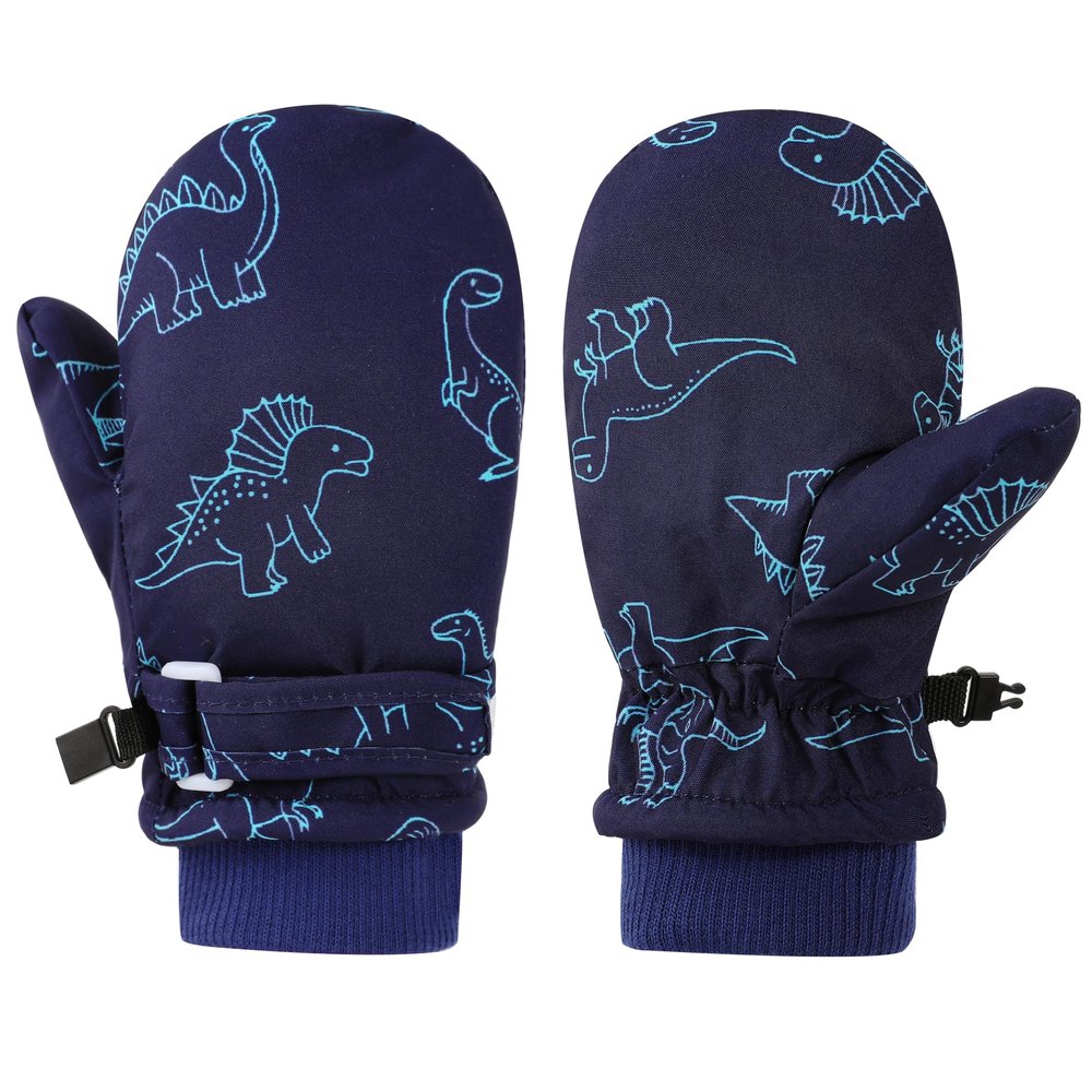 Toddler Gloves Toddler Mittens Boys Snow Waterproof Mittens Kids Winter Gloves Lined Fleece Gloves for Boys and Girls
