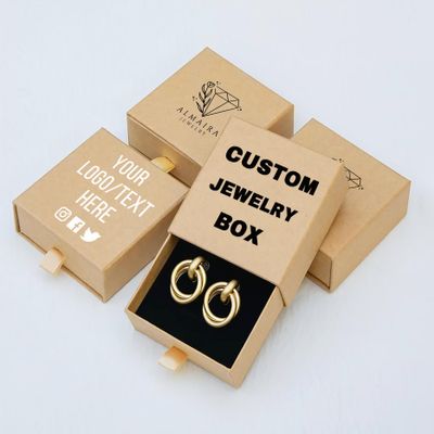 2-50pcs Custom Jewelry Boxes with Foam, Custom Jewelry Gift Box,Personalized Jewellry Packaging Boxes for Earrings, Necklaces, Bracelets and Other Accessories (5X5X4cm)