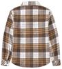 Betusline Girls' Plaid Flannel Shirt, Kids Long Sleeve Button Button Shirts Tops,F Brown & Gray #19-10 Years= Tag 160 view 2
