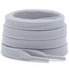 DELELE Solid Flat Shoe Laces: Hollow Thick Gray Shoelaces for Sneakers 2 Pair 35 inch view 1