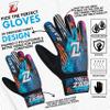 ZASH Soccer Goalie Gloves for Kids, Youth & Adult Football Goalkeeper Gloves Double Wrist Protection with 4-mm Latex Strong Grip Palm (Cyan Blue, Size 3 Suitable for 5 to 6 Year Old) view 3